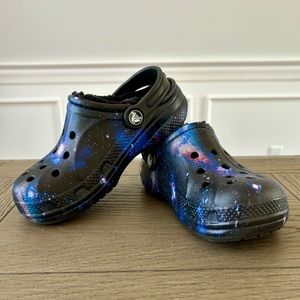 Kids Baya Faux Shearling Lined CROCS